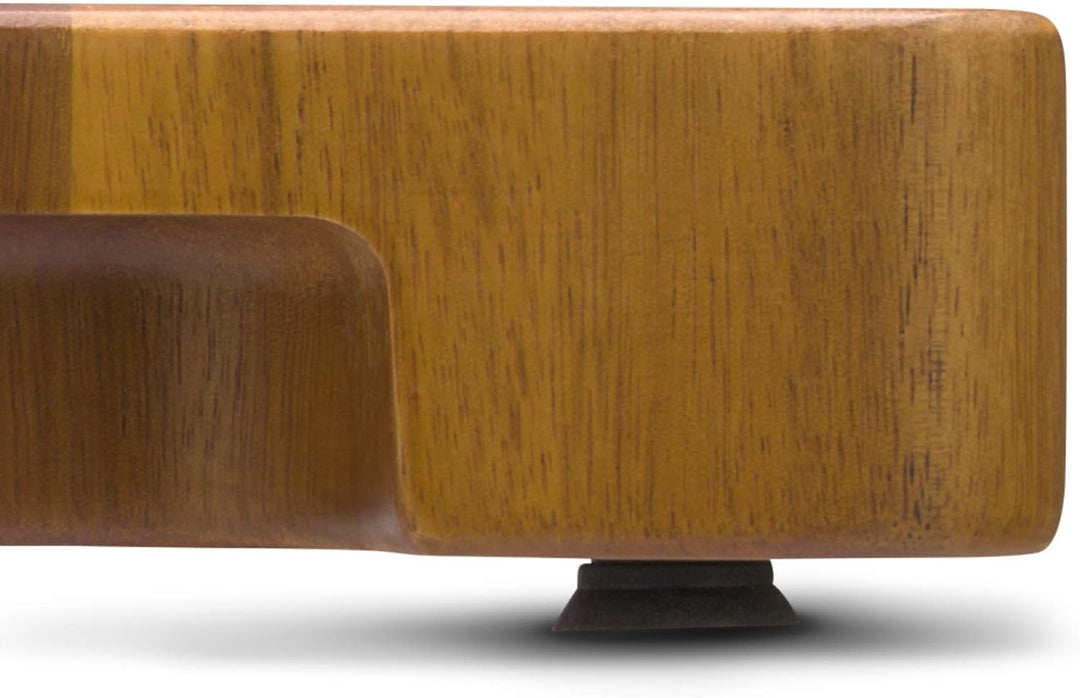 WMF Schneidebrett XL 40 x 32 x 4 cm, Holz, Akazienholz, klingenschonend, grosse Arbeitsfläche, Stirn