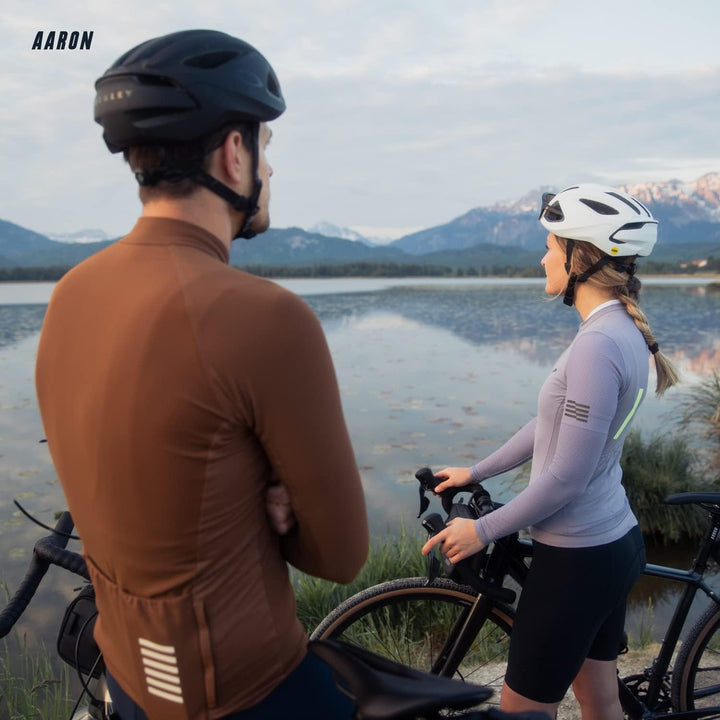 AARON AIR Fahrrad Standpumpe mit Manometer für alle Ventile, Hochdruck Fahrradpumpe Rennrad, Luftpum