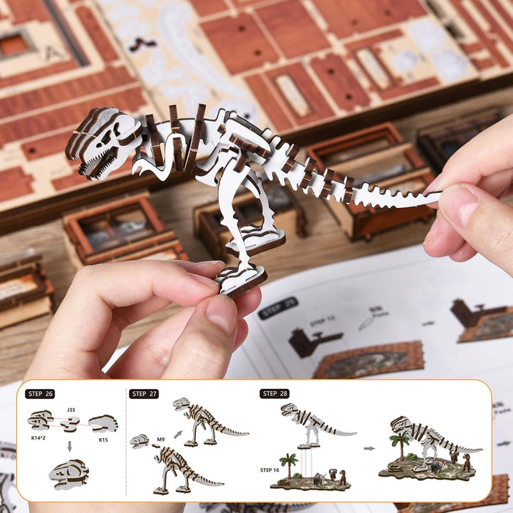 Shrike Book Nook Kit - DIY Miniaturhaus, 3D-Puzzle Buchstütze mit LED-Beleuchtung | Bücherregal & Ha
