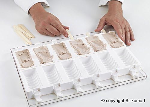 Eiscreme-Set, spiralförmig.