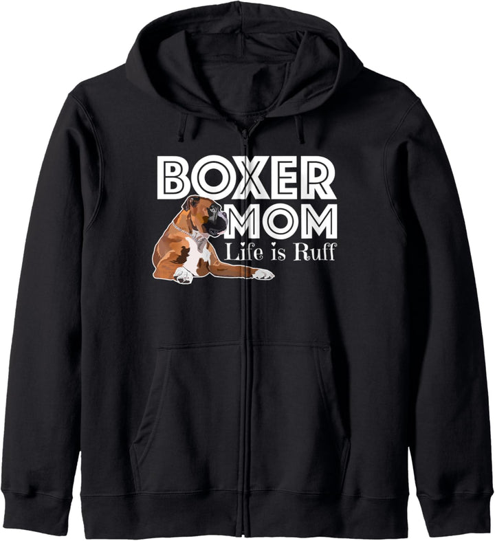 Boxer Mom Dog Slogan Kapuzenjacke
