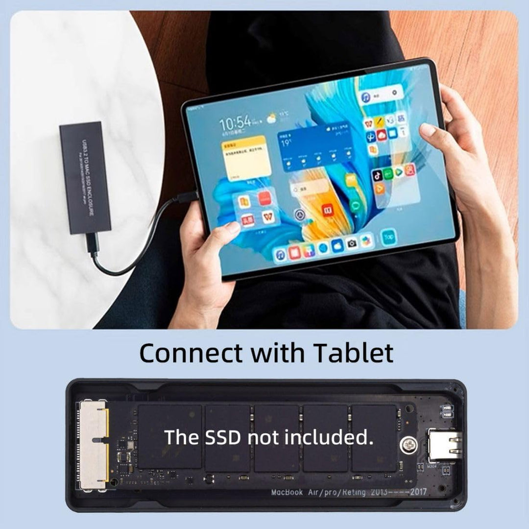 chenyang 12+16Pin MAC SSD auf USB 3.2 Gen 2x2 20Gbit/s Mobiler HDD Gehäuseadapter für 2013 2014 2015