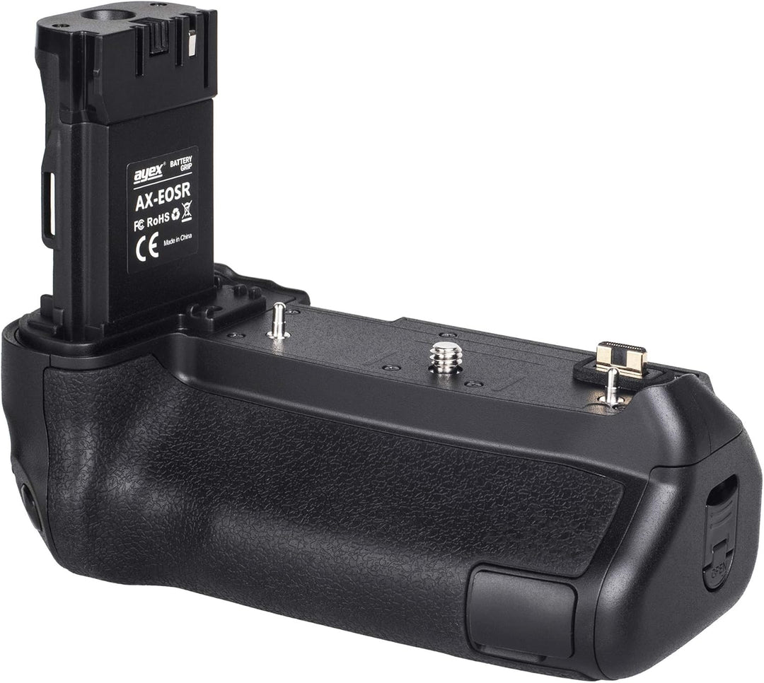 ayex Batteriegriff Kompatibel mit Canon EOS-R & EOS Ra + 2 x LP-E6N Akkus kompakter bequemer Handgri