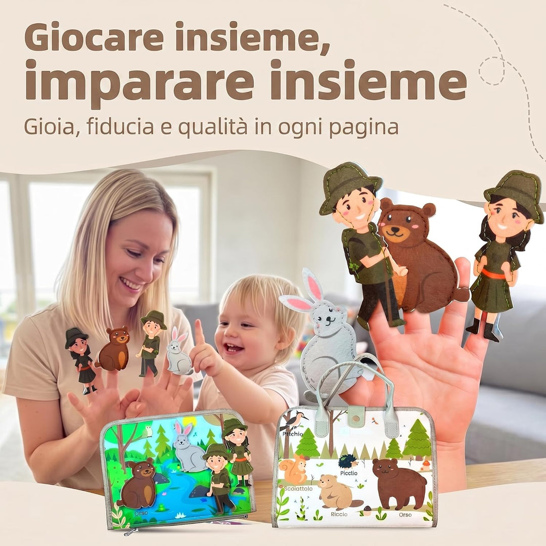 Mallie® Busy Board Montessori Sabbia, Sabbia