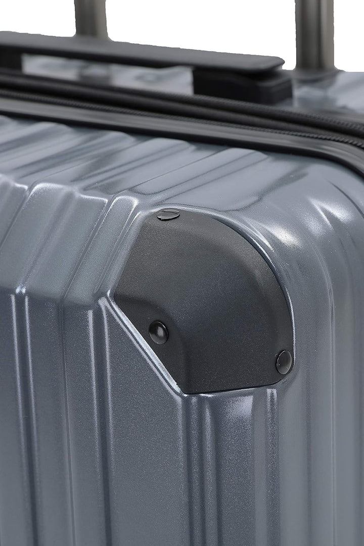 M816 TSA-Schloss Koffer Reisekoffer Trolley Kofferset Hardschale Boardcase (Grey, Grosser Koffer) Gr