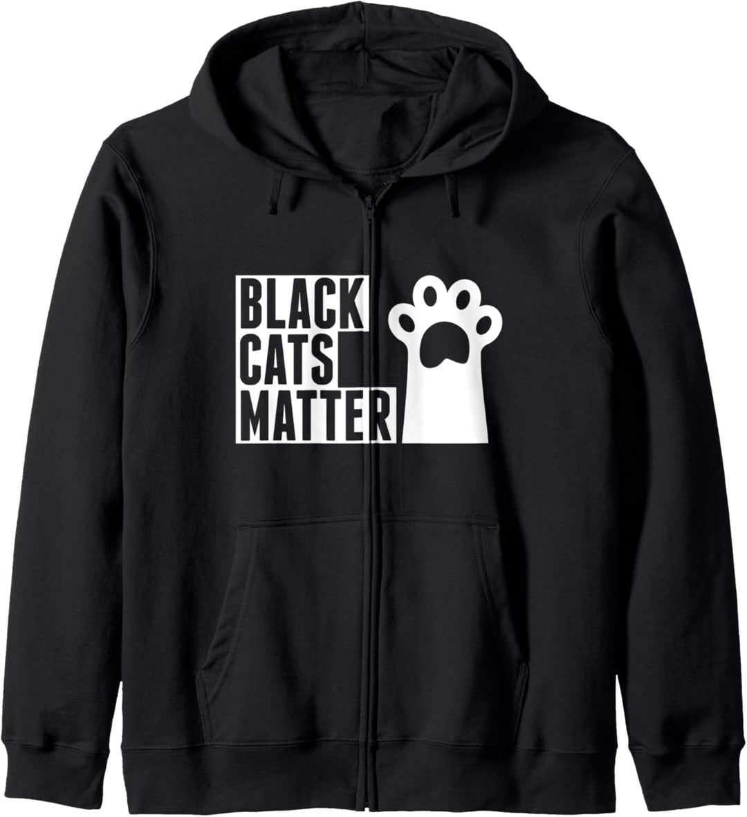 Black Cats Matter Katzen Kätzchen Katzen Mama Papa Kapuzenjacke