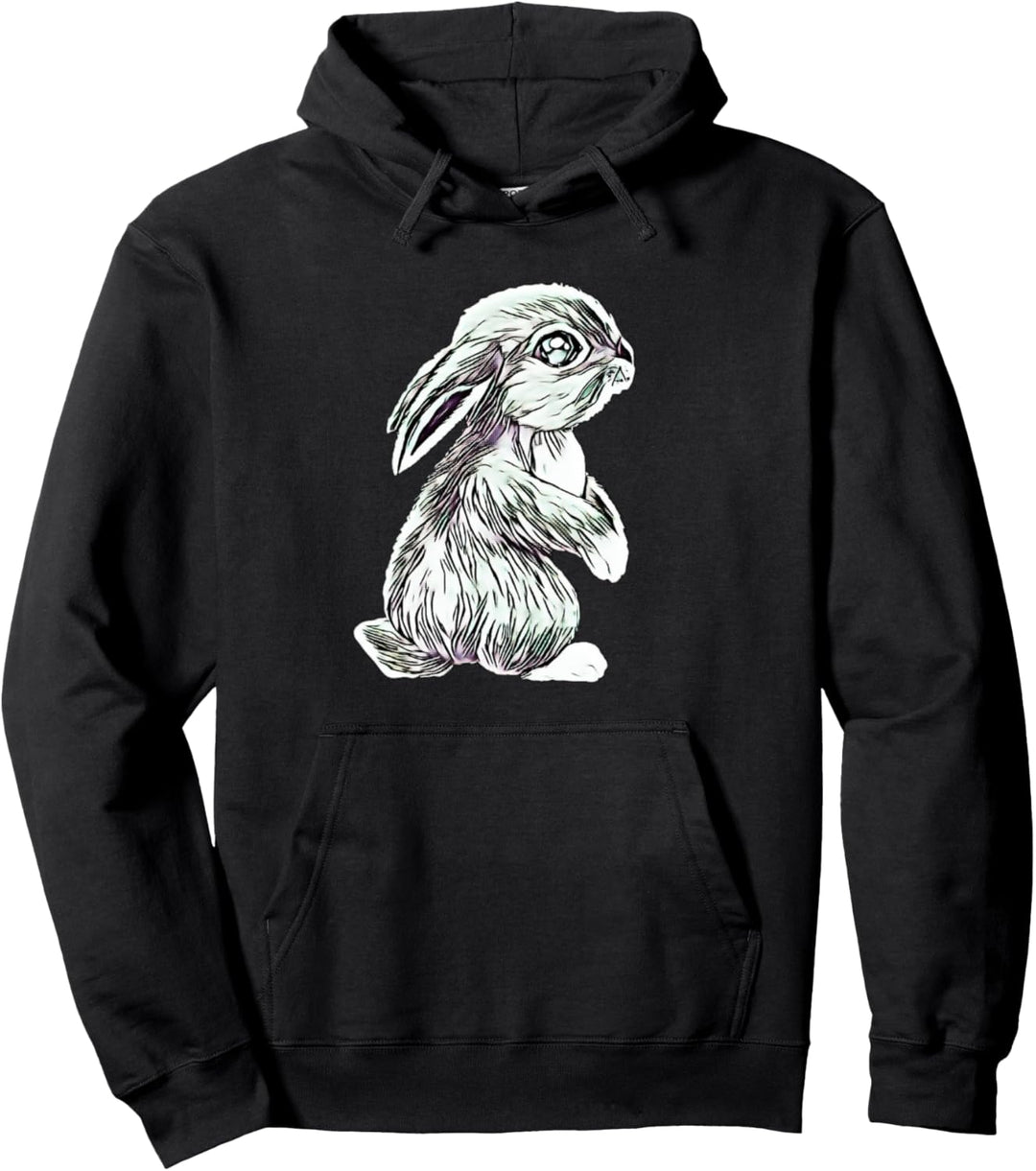Häschen Hase Motiv Haustiere Nagetiere Kaninchen Hasen Pullover Hoodie