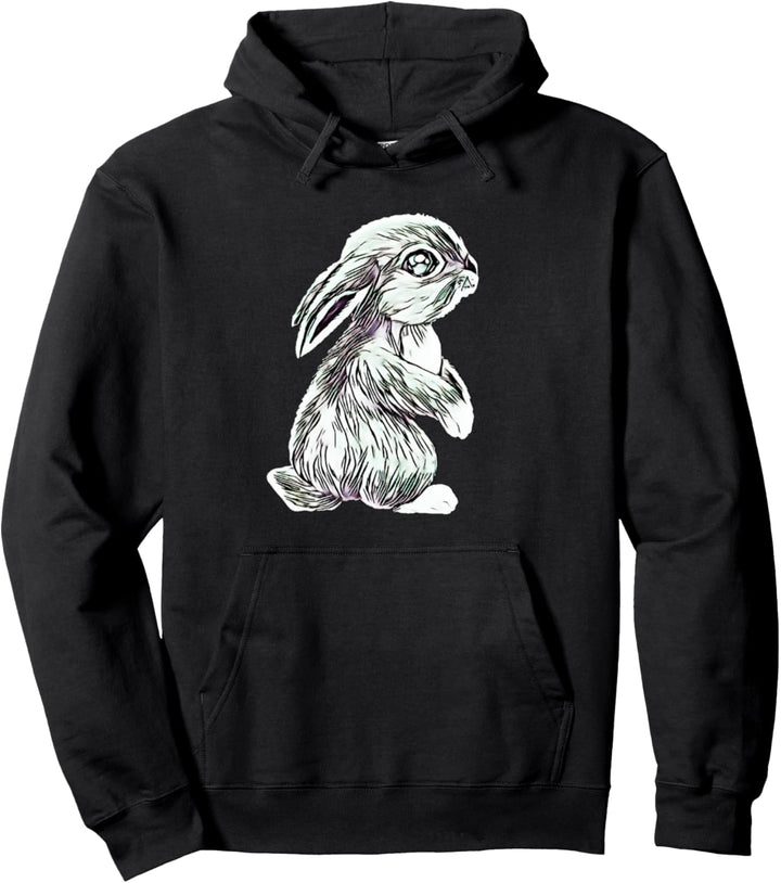 Häschen Hase Motiv Haustiere Nagetiere Kaninchen Hasen Pullover Hoodie