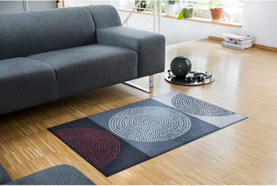 Salonloewe Fussmatte waschbar Nestor 50x75 cm SLD0847-050x075 50 cm x 75 cm Grau, 50 cm x 75 cm Grau