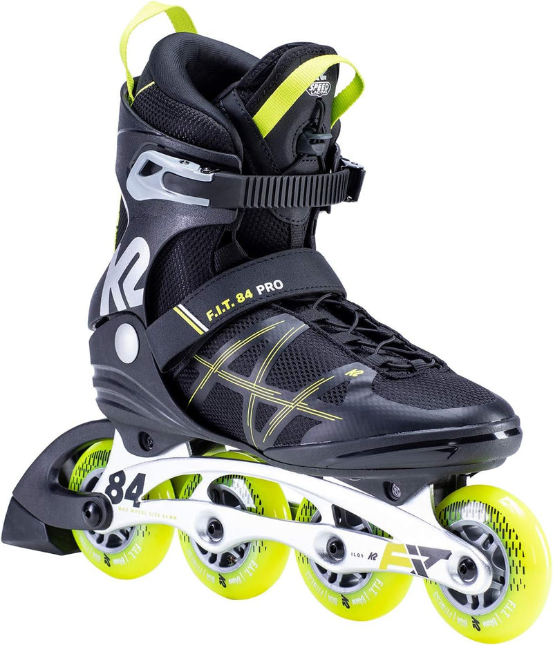 K2 Herren F.i.t. 84 Pro Inline Skates EU: 40 (UK: 6.5 / US: 7.5) Black - Yellow, EU: 40 (UK: 6.5 / U