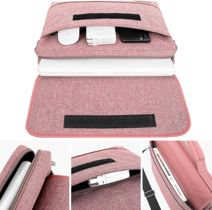 DOMISO 15-15,6 Zoll Wasserdicht Laptop Tasche Aktentasche Schultertasche Notebooktasche für 15.6" Le