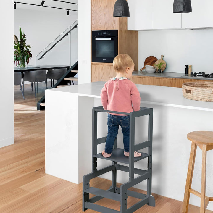 roba Lernturm nach Montessori - Sicherer Tritthocker für Kinder - Ideal als Küchenhelfer - Bis 80 kg