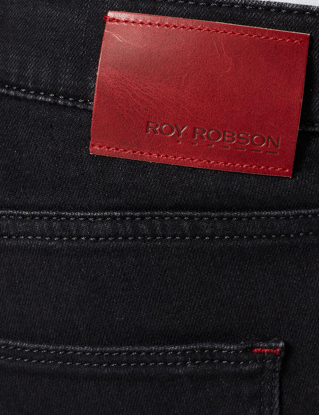 Roy Robson Herren Hose, Schwarz (Black A001)