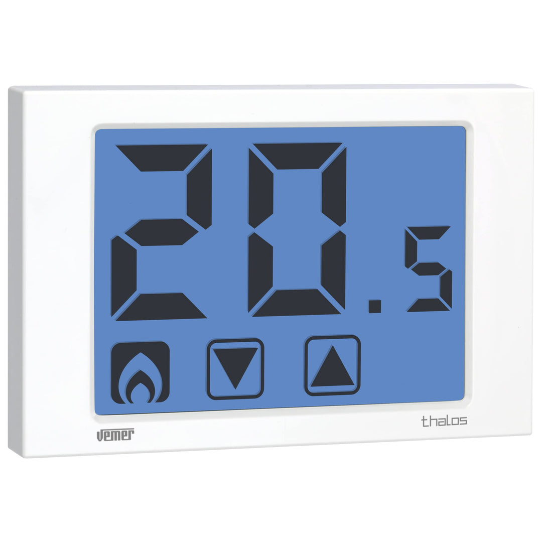 Vemer VE432100 THALOS Digital Heizungsthermostat, Raumthermostat mit Touchscreen-LCD-Anzeige, Stromv