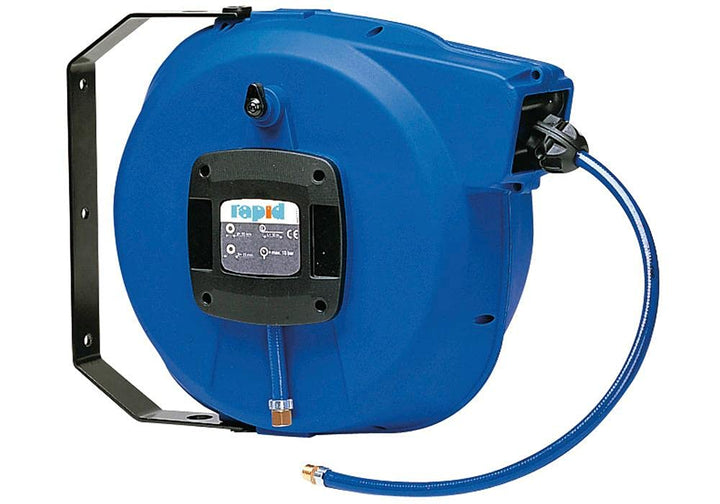 Rapid Schlauchaufroller 1.08.08/1 RAPID GMBH LUFT, DN8 8MTR. 10BAR, Blau, WINDING_REEL, Wandmontage