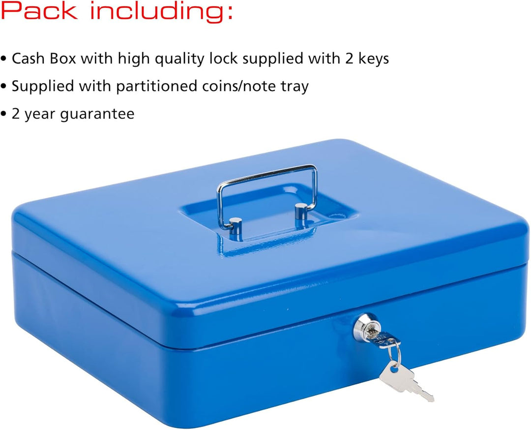 Burg-Wächter CB04BL Money 5030 Geldkassette, 30,5 cm, blau, 300 x 90 x 240mm 300 x 90 x 240mm Blau,
