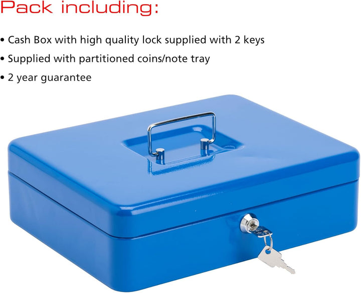 Burg-Wächter CB04BL Money 5030 Geldkassette, 30,5 cm, blau, 300 x 90 x 240mm 300 x 90 x 240mm Blau,