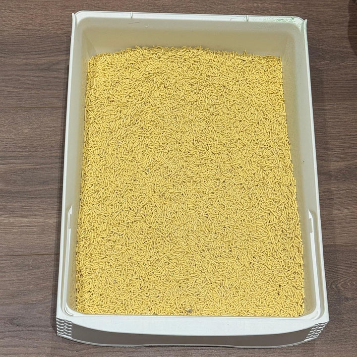 Maisstreu Katzenstreu 30 kg (10 Säcke je 3 kg), 80 L – 100% natürlich &amp; biologisch abbaubar – klumpe