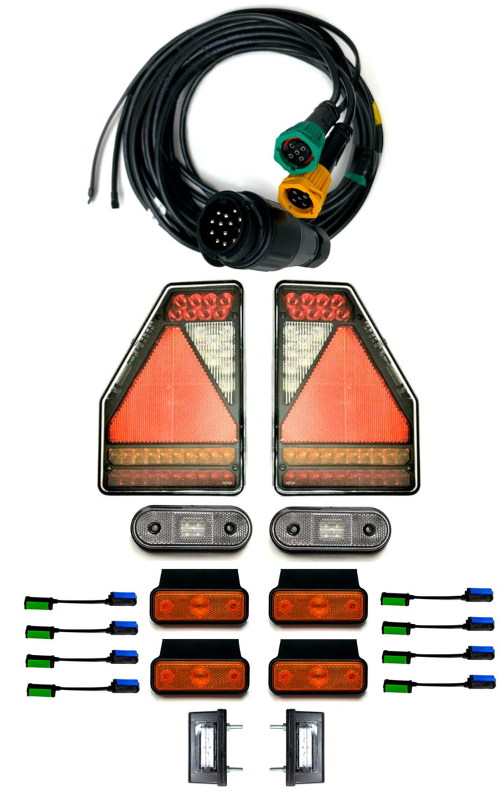 Anhängerbeleuchtung LED Rückleuchte SET Kabel 7 m Kennzeichenbeleuchtung 12V Control Box