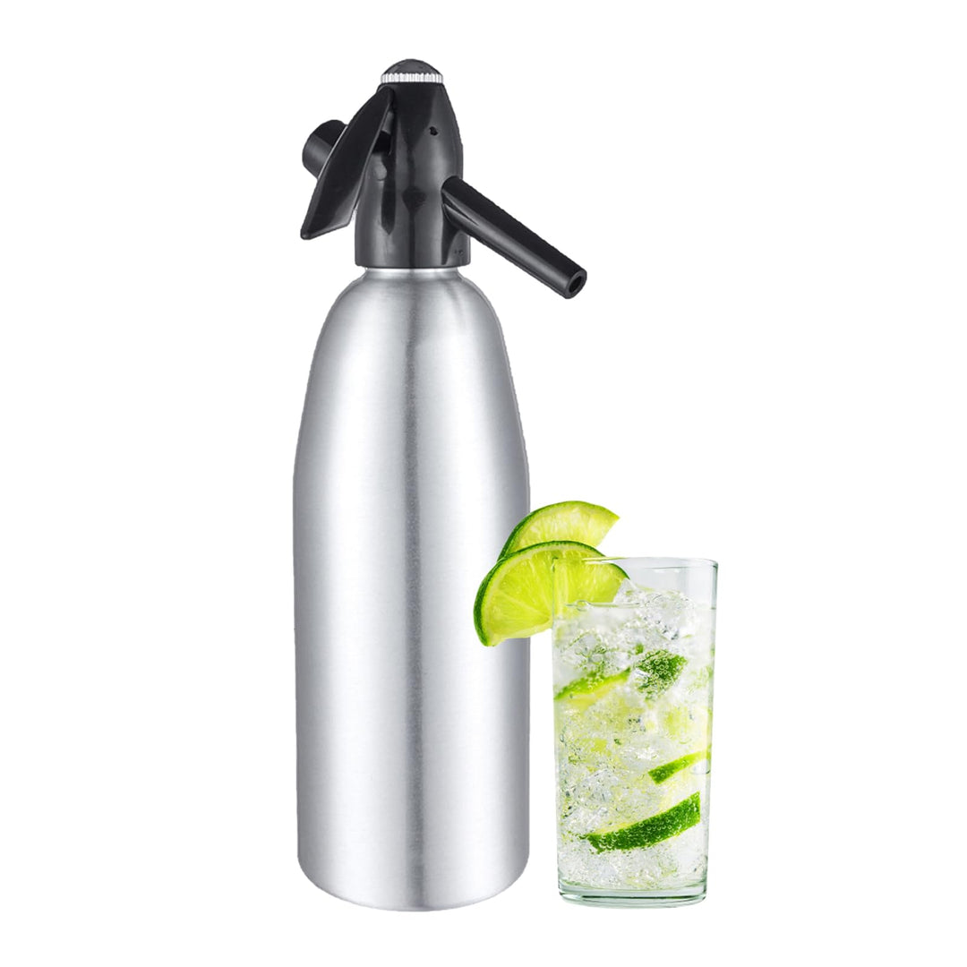 Vintage Design Soda Siphon 1L - Erstellen Sie in Sekunden Sprudelwasser für Cocktails &amp; Gesunde Getr