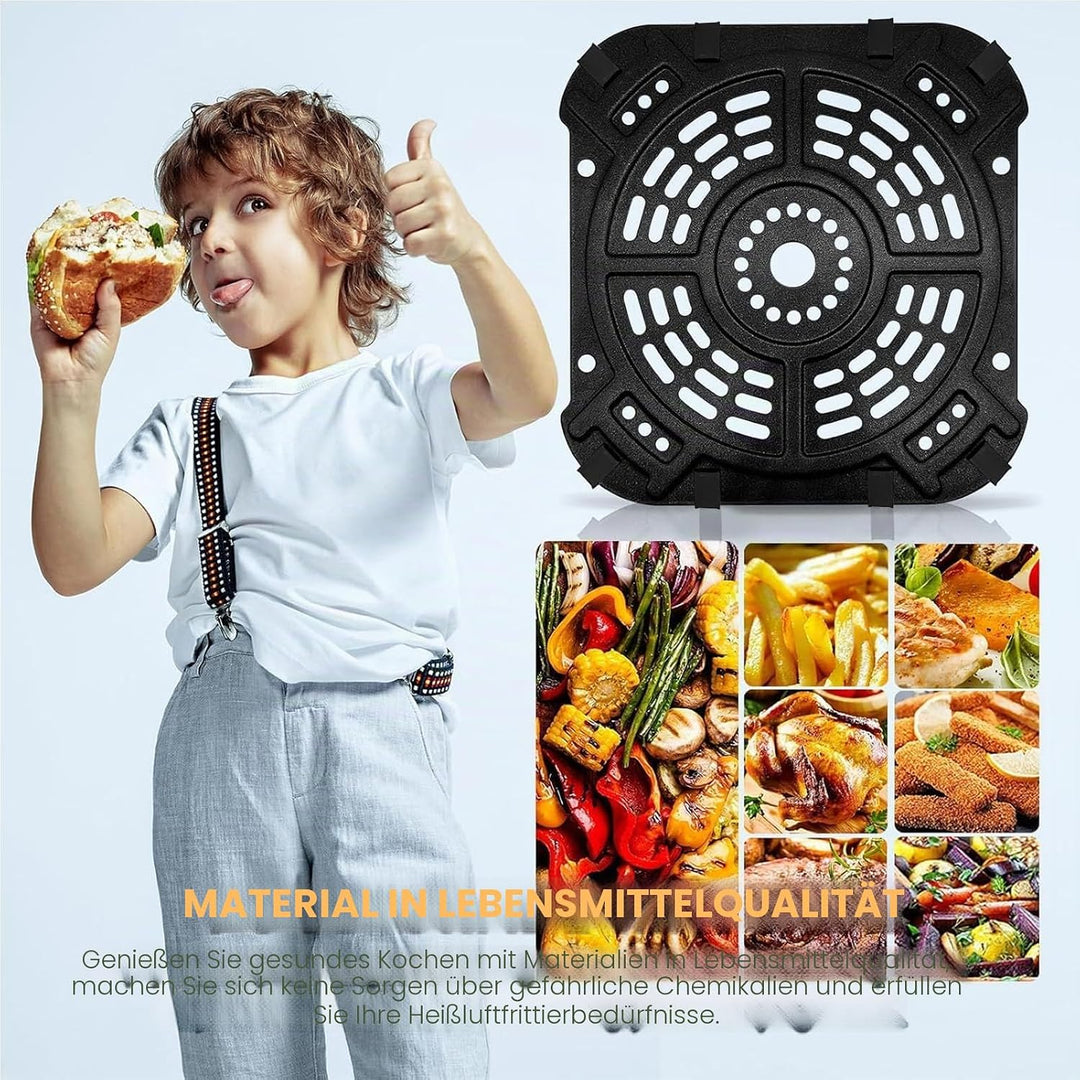 Air Fryer Grillpfanne für Ninja AF181 Air Fryer Pro XL 6-in-1 6,5 QT, 21,6 x 20,3 cm Luftfritteusen-