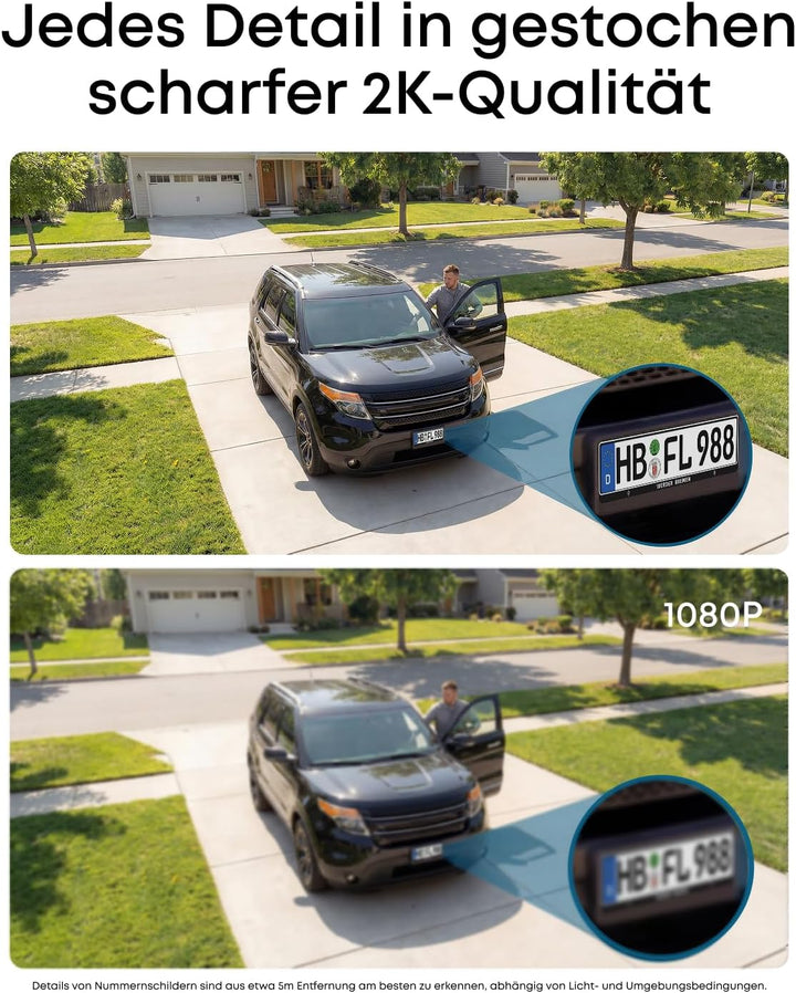 eufy Security eufyCam C37, kabellose 2K Outdoor-Überwachungskameras mit 360° KI-Tracking (Pan & Tilt