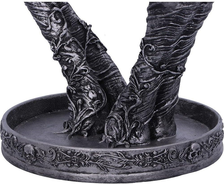 Nemesis Now Gothic Mummified Love Heart Hands Schmuckhalter für Schmuck, 22 cm, silberfarben