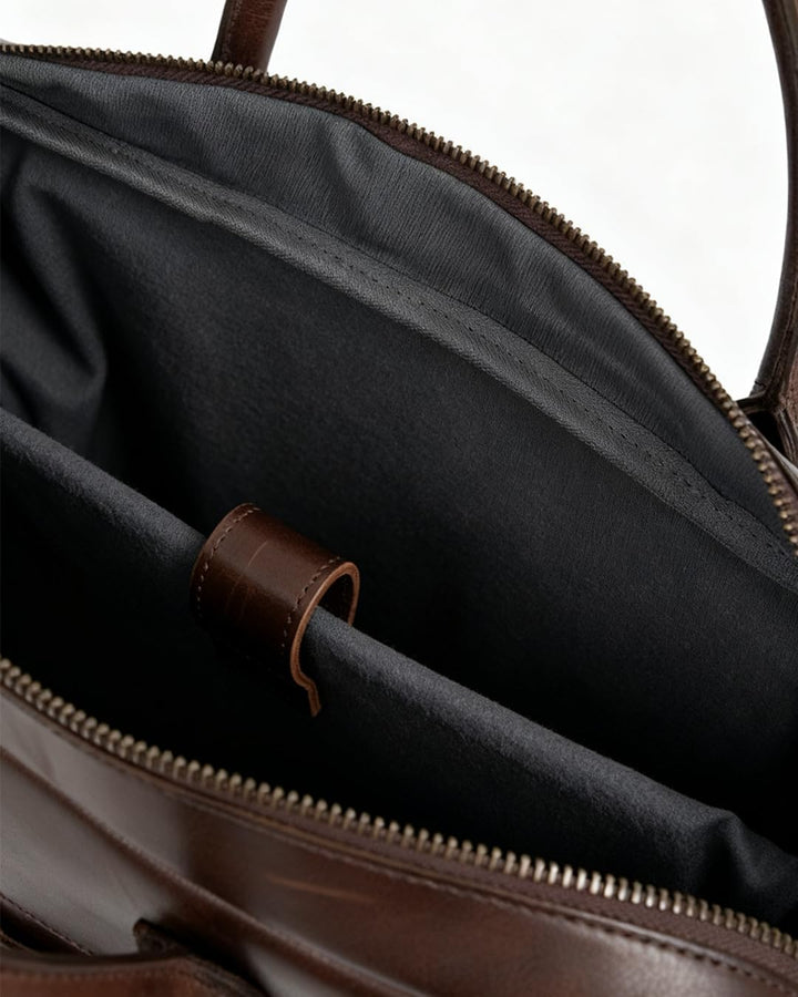 HOLZRICHTER BERLIN Briefcase Aktentasche (M). Handgefertigte grosse Tragetasche, Laptoptasche und Um