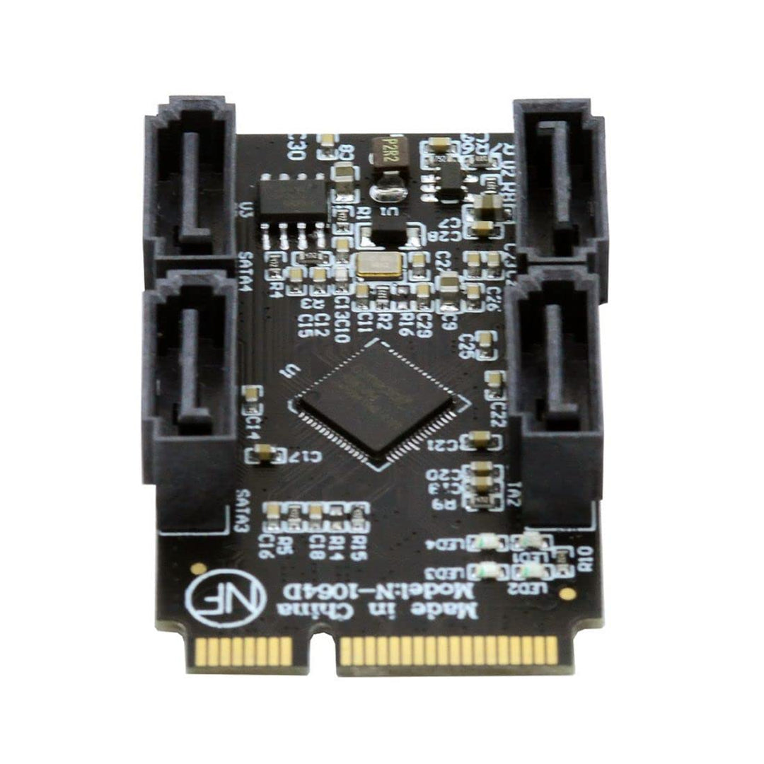 chenyang Mini PCIE auf 4 SATA 3.0 Erweiterungskartenadapter für Motherboard SATA Festplatten Port Er