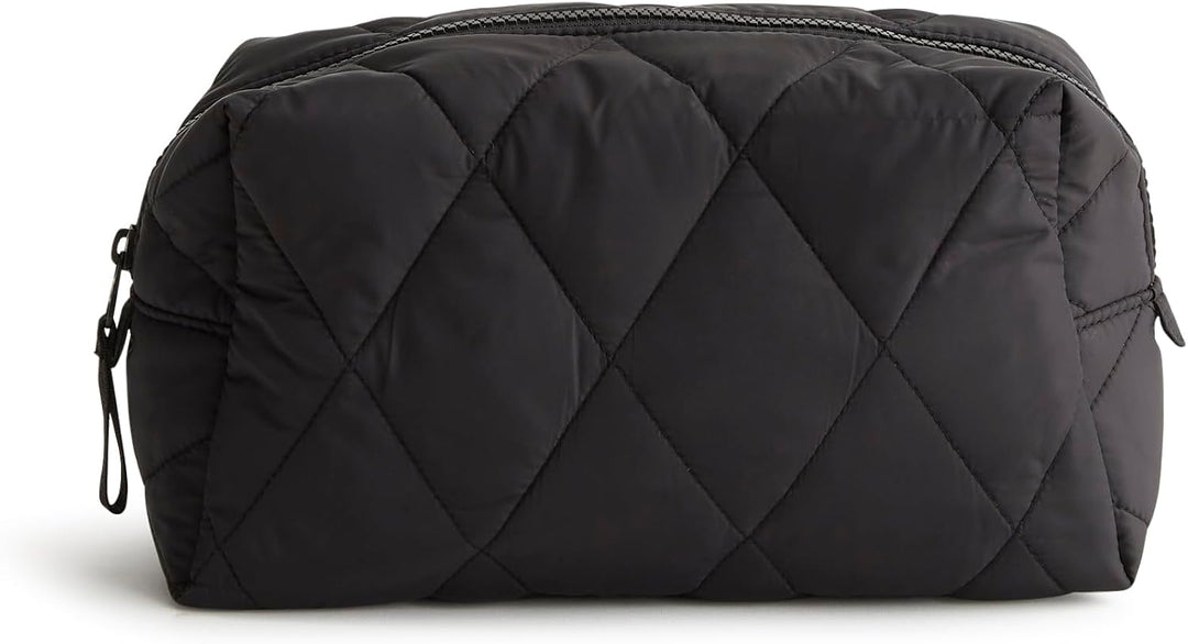 Vera Bradley Grosse Kosmetiktasche aus Nylon für Damen Einheitsgrösse Moonless Night, Einheitsgr