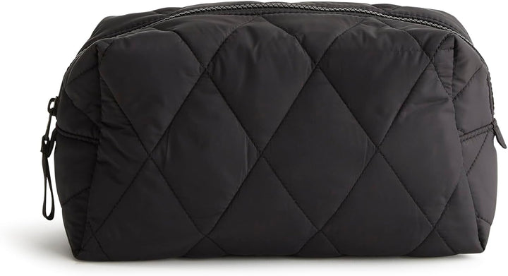 Vera Bradley Grosse Kosmetiktasche aus Nylon für Damen Einheitsgrösse Moonless Night, Einheitsgr