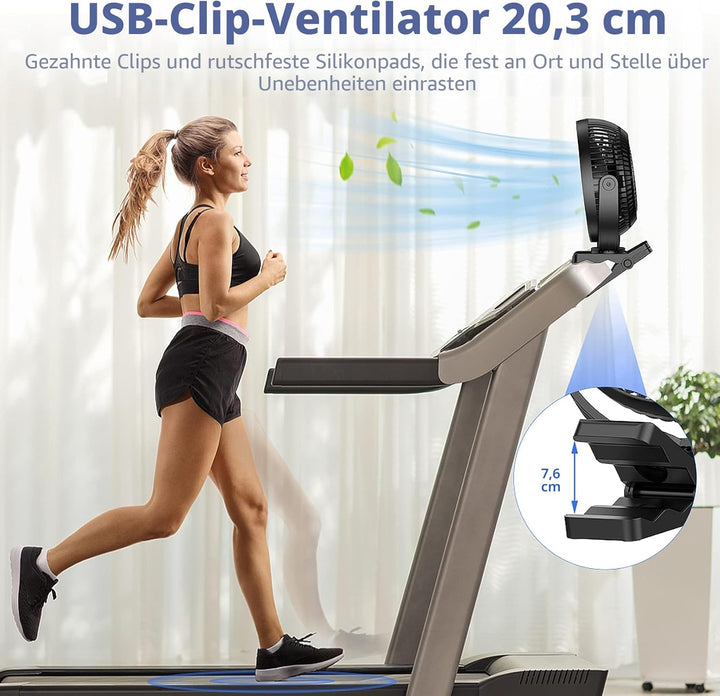 ATEngeus USB Ventilator, Handventilator Ventilator Klein Ventilator USB Mini Ventilator 4 Geschwindi
