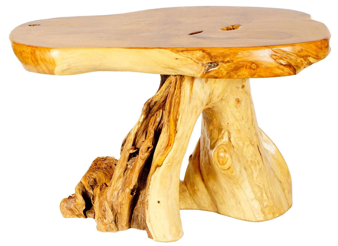 Windalf Handgearbeiteter Rustikaler Couchtisch LUKKI 80 cm Bohemia Wohnzimmertisch Landhausdesign Te