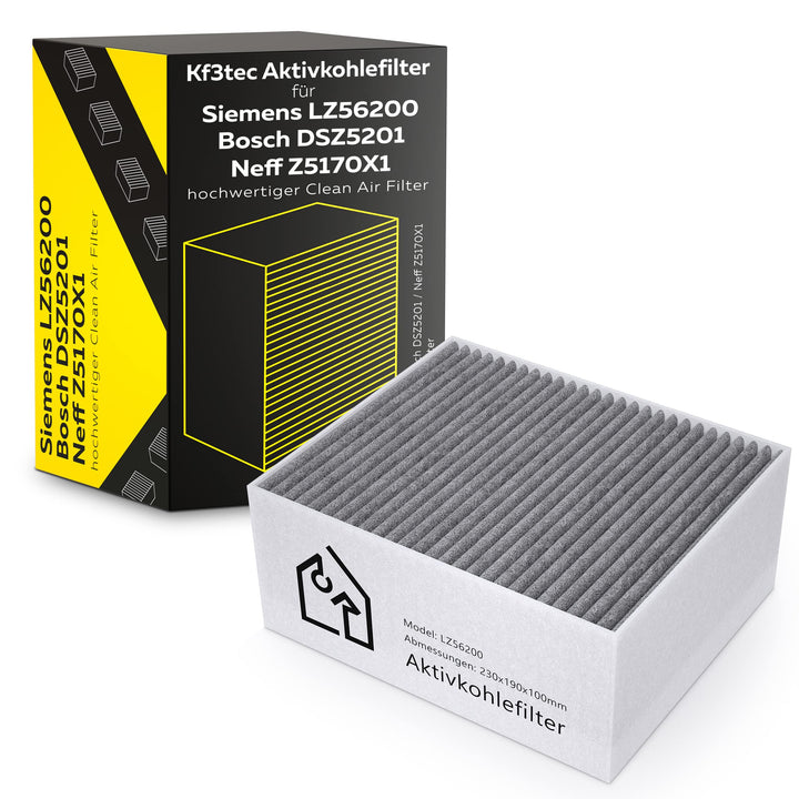 Aktivkohlefilter für Siemens/Bosch/Neff/Gaggenau Cleanair Filter - DSZ5201 / LZ56200 / Z5170X1 / 006