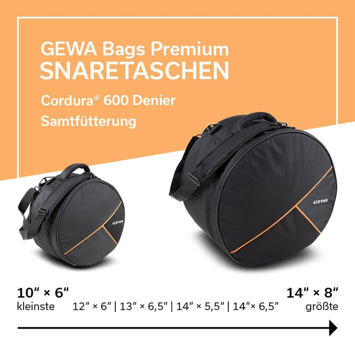 GEWA Premium Snare Bag 14x6.5in 14x6,5 Premium, 14x6,5 Premium