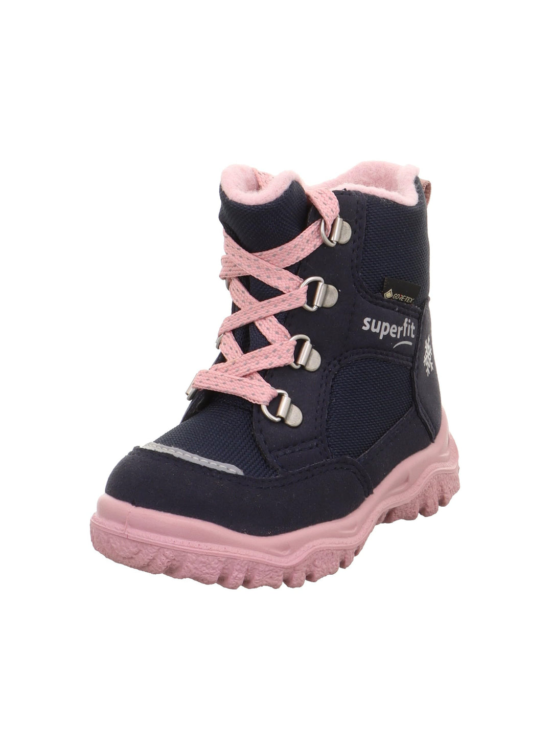 Superfit Mädchen Husky1Schneestiefel 25 EU Blau Rosa 8010 01, 25 EU Blau Rosa 8010 01