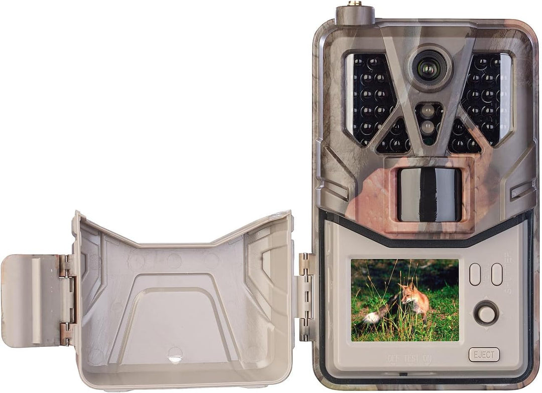 VisorTech Wildkamera mit SIM Karte: 4G/LTE-Akku-Wildkamera mit 2K-Auflösung, PIR-Sensor, Nachtsicht,