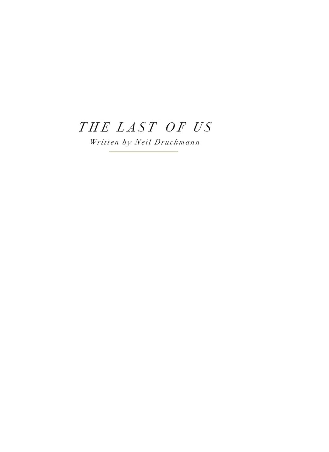 The Last of Us: Part I and Part II Scripts, Gebundenes Buch