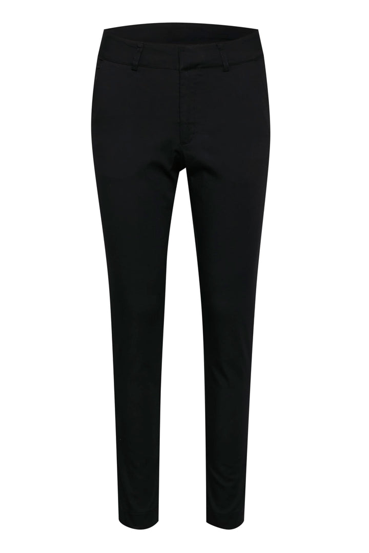 KAFFE Casual Hose Kalea Damen Chino Hose Elegant Klassische Stoffhose 32 Black Deep, 32 Black Deep