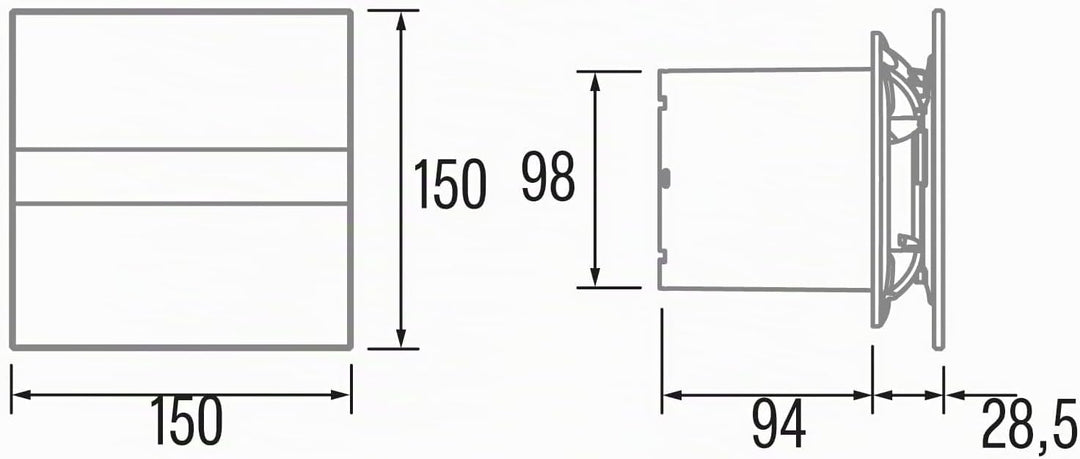 CATA, Lüfter 8422248056076, 200 W, 230 V, Silbergrau