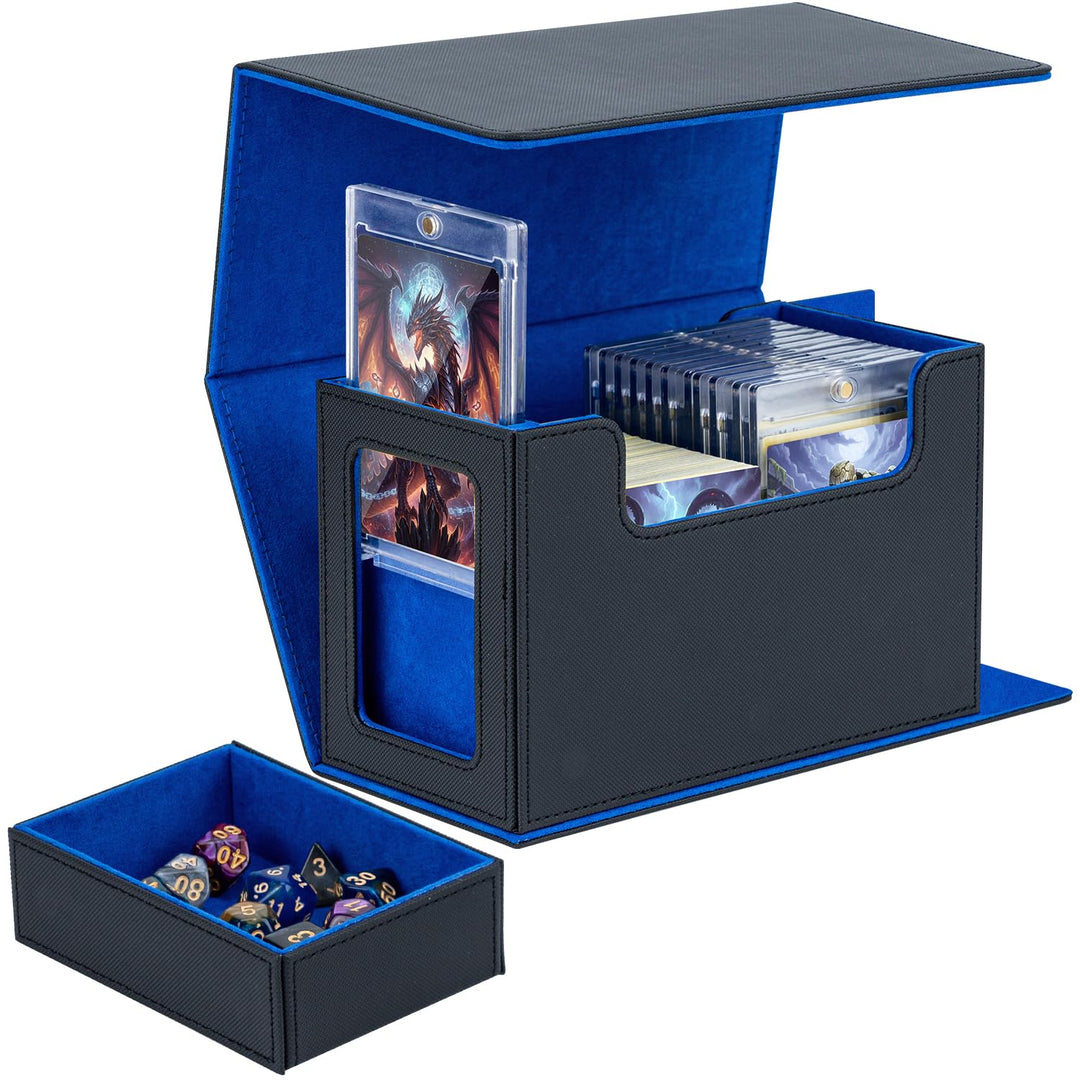 Doppelschicht Card Deck Box für MTG, Commander Displays,passt für 200 Kartens /22pcs 35PT Magnetic C