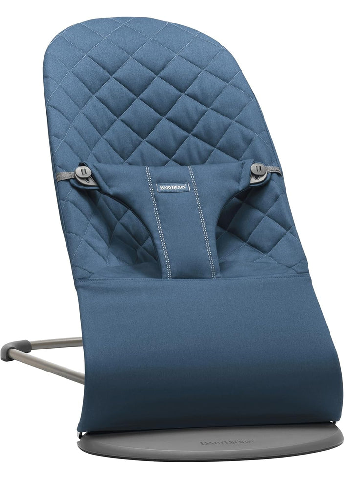 BabyBjörn Babywippe Bliss, Gewebt, Klassische Steppung, Mitternachtsblau