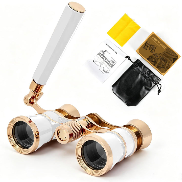 Fernglas,3×25 Theater Fernglas, aus Metall, im Vintage-Stil und edel verarbeitet, mit verstellbarem