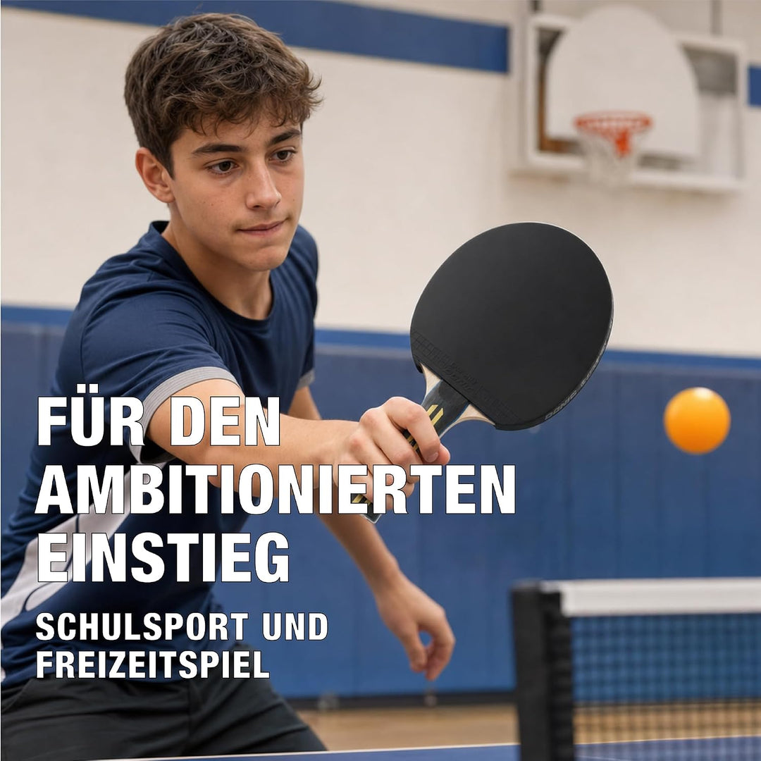 Donic-Schildkröt Tischtennis-Geschenkset Top Team 500, 1 Schläger, 3 Bälle inkl. Schlägerhülle, im B