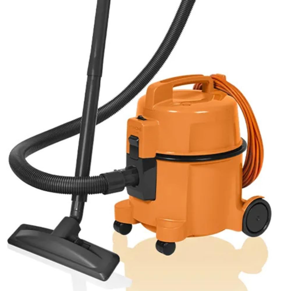Hitachi Bodenstaubsauger CV-400 PRO OR 880 W beutellos, 13 m Aktionsradius, Möbel- und Kantenschutz,