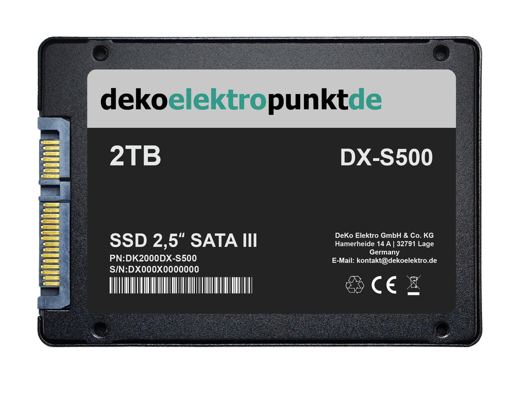 2TB SSD Festplatte passend für ASUS ROG Crosshair VIII Dark Hero Mainboard, Alternatives Ersatzteil