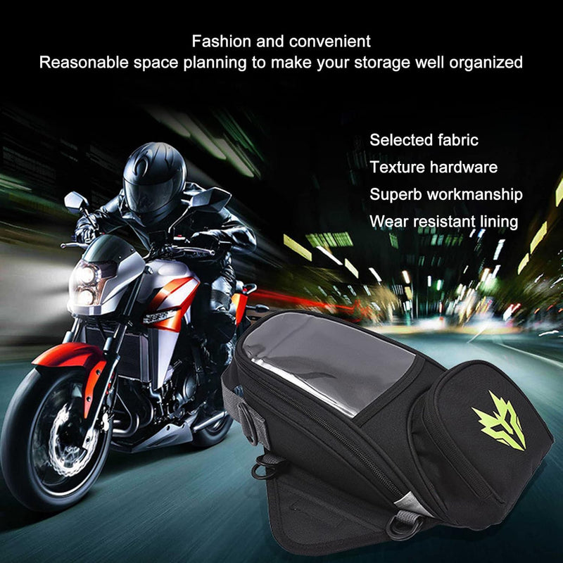 aqxreight Kraftstofftanktasche, Magnetischer Motorrad-Tankrucksack aus Oxford-Gewebe, Hochfestes 4,5