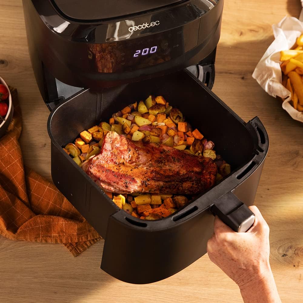Cecotec Airfryer Ohne Öl Cecofry Absolute 7600, 7,6L, 2000W, Digital, PerfectCook, Temperatur- und Z