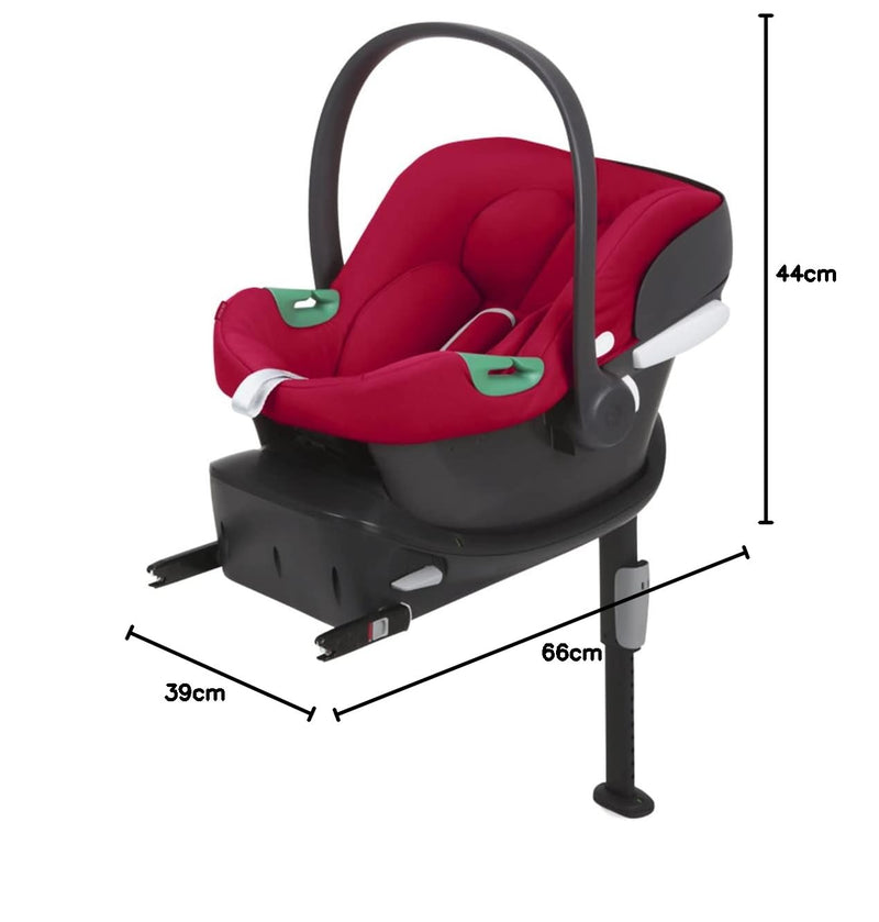 CYBEX Silver Babyschale Aton B2 i-Size, Inkl. Neugeboreneneinlage, SensorSafe kompatibel, Ab Geburt