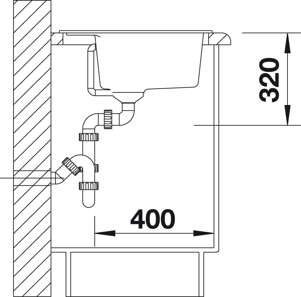 BLANCO DALAGO 6 | SILGRANIT cafe | Einbauart: Einbau von Oben | mit Ablauffernbedienung | 60er Unter